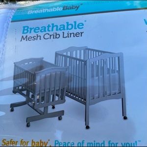 New BreathableBaby Mesh Crib Liner